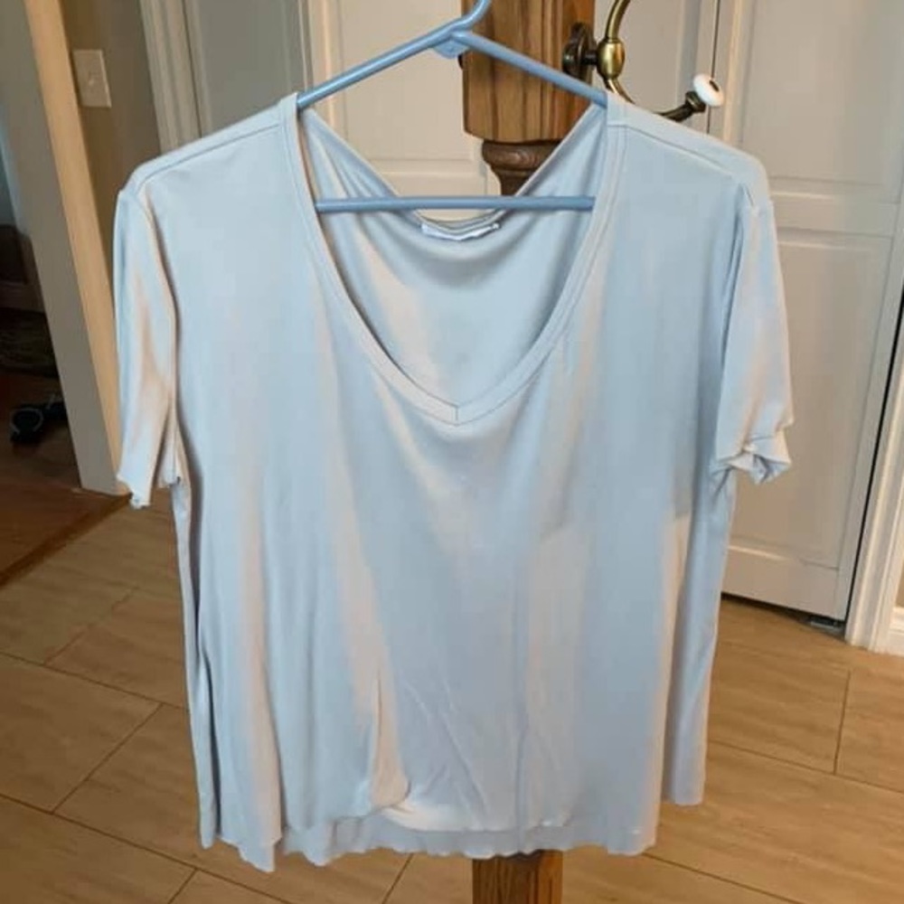 Grey Short Sleeve Top